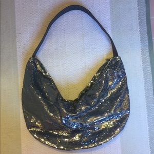 Xhilaration Grey Sequin Purse